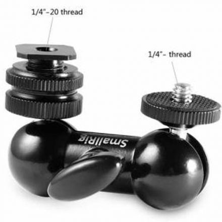 SmallRig Double Ball Head with Cold Shoe & 1/4"-20 Stud 1135