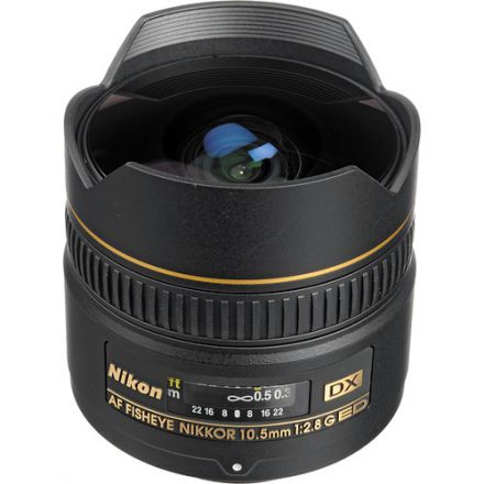 Nikon AF DX Fisheye-Nikkor 10.5mm f/2.8G ED Φακός
