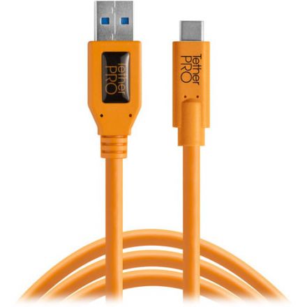 Tether Tools TetherPro USB Type-C Male to USB 3.0 Type-A Male Cable (CUC3215)