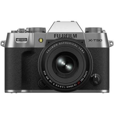 FUJIFILM X-T50 Mirrorless Μηχανή XF 16-50mm f/2.8-4.8 Φακός (Ασημί)