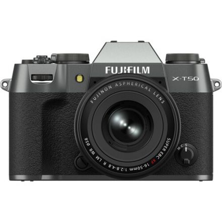 FUJIFILM X-T50 Mirrorless Μηχανή με XF 16-50mm f/2.8-4.8 Lens (Charcoal Silver)