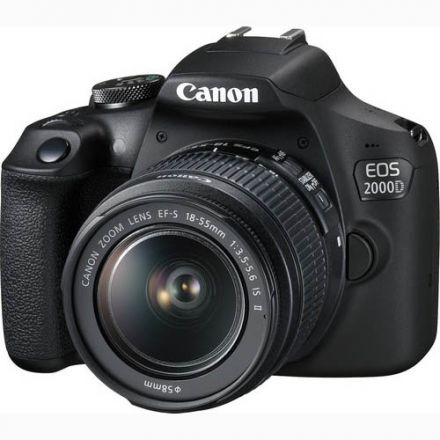 Canon EOS 2000D Μηχανή Σώμα με EF-S 18-55mm IS II Φακό Κιτ (Επιπλέον CashBack 40€)