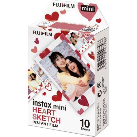 Fujifilm instax mini Heart Sketch Instant Φιλμ (10 Exposures)