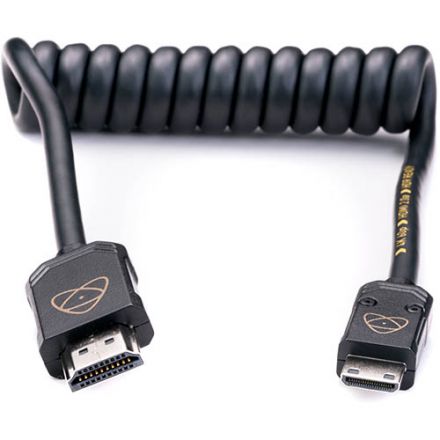 Atomos AtomFLEX Coiled Mini-HDMI to HDMI Cable 30cm (ATOM4K60C3)