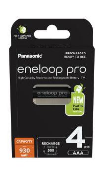 Panasonic Eneloop Pro AAA 930mah Rechargeable Ni-MH Batteries (4- Pack)