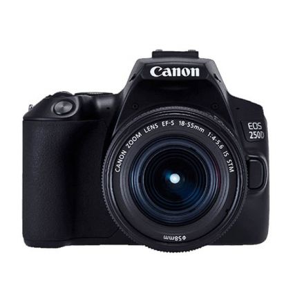 Canon EOS 250D Μηχανή Σώμα με EF-S 18-55mm IS STM Φακό (Μαύρο)