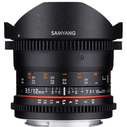 Samyang 12mm T3.1 VDSLR Cine Fisheye Φακός for Fuji X Mount