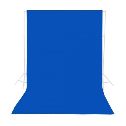 E-Image MB36-BLUE – Μπλέ Υφασμάτινο Φόντο Μουσελίνας 3x6m