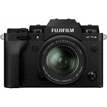 Fujifilm X-T4 Digital Μηχανή με XF 18-55mm F2.8-4 R LM OIS Φακό Κιτ (Μαύρο)