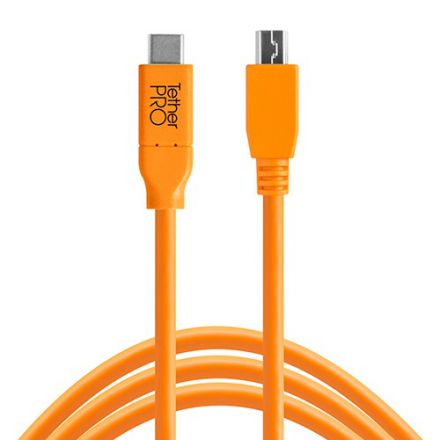 Tether Tools TetherPro USB 2.0 Type-A to 5-Pin Mini-USB Cable (4.6m) (CU5451ORG)