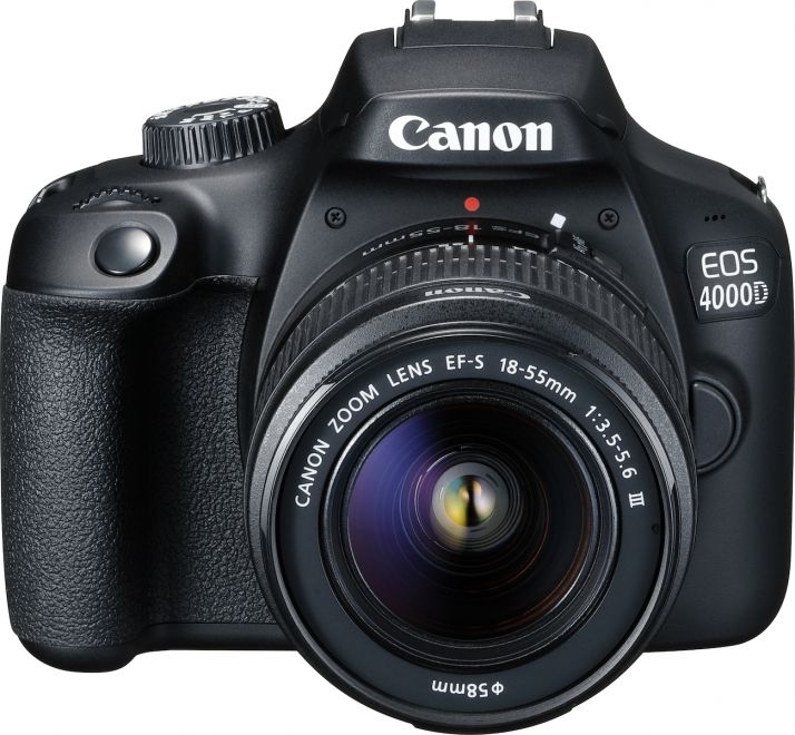 Canon DSLR Φωτογραφική Μηχανή EOS 4000D Crop Frame Kit (EF-S 18-55mm  F3.5-5.6 DC III) Black, στα 299€, από galaiosphoto.gr, fotomarket.gr και  egalaxy.gr - Lagonika.gr